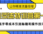 卓凡引流特训营第一期:高手零成本引流秘籍和操作技巧,让你精准流量倍增-第一资源网