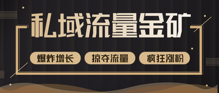 价值2200元私域流量的金矿，循环获取各大媒体精准流量，无限复制网红的精准流量！-第一资源网