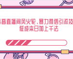 抖音直播间风火轮,暴力微信引流技术,低成本日加上千法-第一资源网