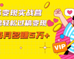 读书变现实战营,0基础轻松过稿变现,每月多赚5万+【赠300投稿渠道】-第一资源网