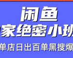 火焱社闲鱼独家绝密小班课-闲鱼单店日出百单黑搜爆破法-第一资源网