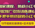 狼叔小红书爆款推广引流训练课6.0，手把手带你玩转小红书-第一资源网