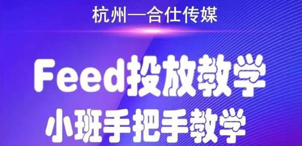 合仕传媒Feed投放教学，手把手教学，开车烧钱必须自己会-第一资源网