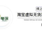 龟课·淘宝虚拟无货源电商5期,全程直播 现场实操,一步步教你轻松实现躺赚-第一资源网