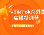 TikTok海外掘金实操特训营:手把手教运营变现赚钱-第一资源网