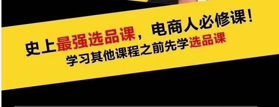 蓝海高利润选品课：你只要能选好一个品，就意味着一年轻松几百万的利润-第一资源网