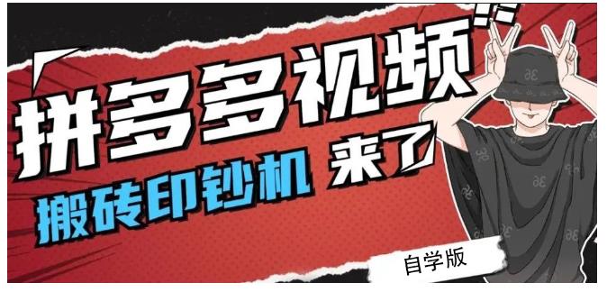 拼多多视频搬砖印钞机玩法，2021年最后一个短视频红利项目-第一资源网