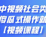 抖音中视频社会类玩法,傻瓜式操作就能赚钱【视频课程】-第一资源网