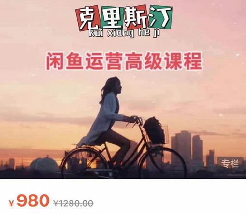 克里斯汀·闲鱼运营高级课程【2022新版】，视频内容非常凝练，适合小白入门-第一资源网
