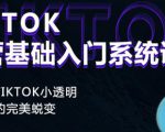 Tiktok实操进阶课程,体验从tiktok小透明到大佬的完美蜕变-第一资源网