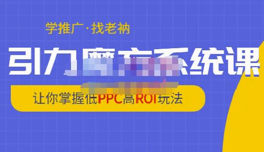 老衲·引力魔方系统课，让你掌握低PPC高ROI玩法，价值299元-第一资源网