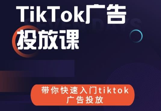 跨境B哥tiktok广告投放课，带你快速入门tiktok广告投放价值1680元-第一资源网