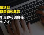虚拟图集项目:矩阵站群自动化成交,3-5个月实现快速赚钱月入1W+左右-第一资源网