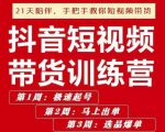 李鲆·抖短音视频带货练训营第五期,手把教手你短视带频货,听照话做,保证出单-第一资源网