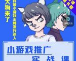 大狗来了:小游戏推广实战课,带你搭建一个游戏推广变现账号-第一资源网