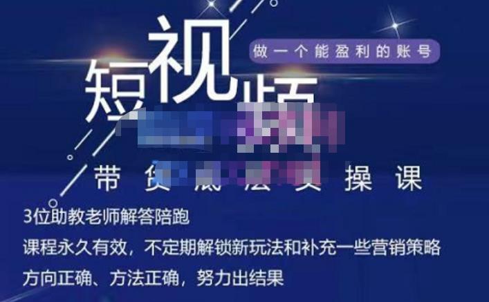 吴Sir·短视频带货底层实操课，教你如何选爆品、了解获短视频流量密码，正确起号-第一资源网