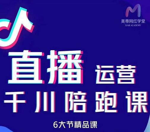 美尊-抖音直播运营千川系统课：直播​运营规划、起号、主播培养、千川投放等-第一资源网