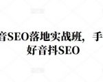 王通·抖音SEO落地实战班,手手带你做好音抖SEO-第一资源网