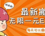 【高端精品】最新搬砖无限一元E卡项目,每天可以撸150+多劳多得,可实操-第一资源网