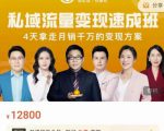 桔子会·私域流量变现速成班,4天拿走月销千万的变现方案 价值12800元-第一资源网