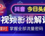 嚴如意·中视频影视解说—掌握流量密码,自媒体运营创收,批量运营账号-第一资源网