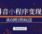 商梦网校-抖音小程序一个能日入300+的副业项目,变现、起号、素材、剪辑-第一资源网