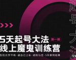 大播·五天起号魔鬼训练营,告别光学不练,逼自己上车,成败与否,5天拿到结果-第一资源网