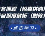 京东撸货全套课程(惊喜拼购),京东撸货项目深度解析(附软件)-第一资源网