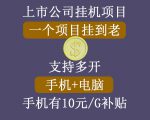 正规挂机项目,支持手机电脑一起挂,支持虚拟机多开,可以挂到老-第一资源网