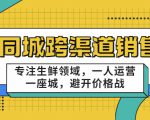 同城跨渠道销售,专注生鲜领域,一人运营一座城,避开价格战-第一资源网