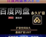 百度网盘无限扩容技术,外面卖399的,无论自己用还是用做引流都可以-第一资源网