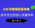 小红书营销获客攻略:从账号定位到核心流量获取,爆款笔记打造-第一资源网
