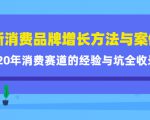 新消费品牌增长方法与案例精华课:20年消费赛道的经验与坑全收录-第一资源网
