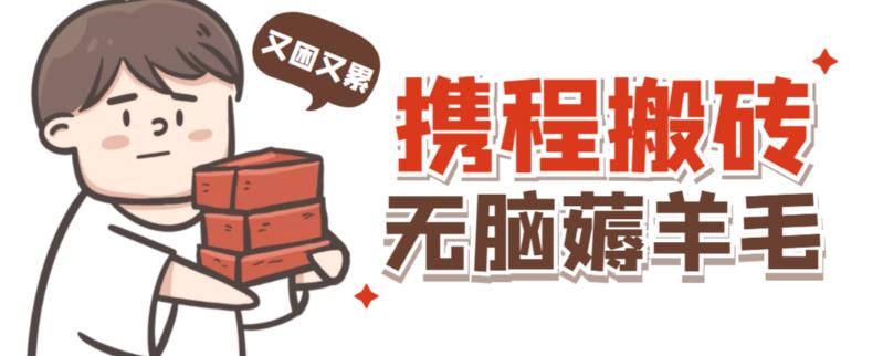 携程最新无脑薅羊毛低保玩法，后期稳定一天几十的收益，可多号放大收益-第一资源网
