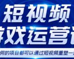 短视频游戏赚钱特训营,0门槛小白也可以操作,日入1000+-第一资源网
