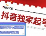 抖音独家起号,一天引流500+精准粉,适合各类行业(9节视频课)-第一资源网