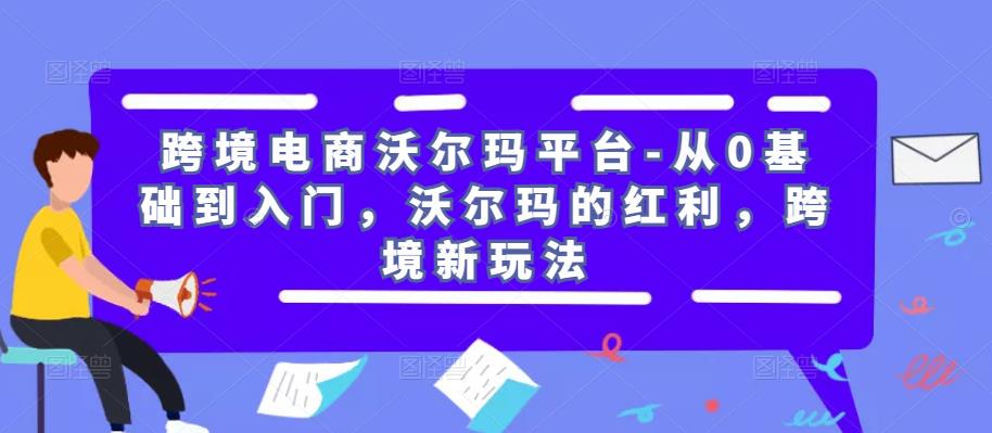 跨境电商沃尔玛平台-从0基础到入门，沃尔玛的红利，跨境新玩法-第一资源网