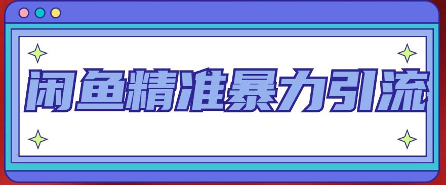 闲鱼精准暴力引流全系列课程，每天被动精准引流100+粉丝-第一资源网