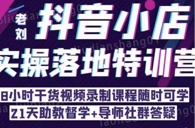 抖音小店实操落地特训营：抖音小店无货源精细化运营，抖店商品卡流量（22节）-第一资源网