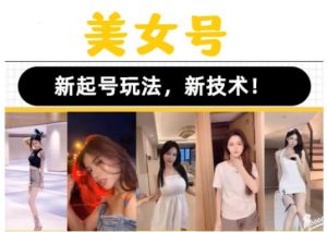 2023抖音快手短视频美女号课程制作玩法教程,美女号搬运新起号玩法,新技术(素材+教程)-第一资源网