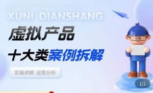 虚拟产品项目拆解课,十大类案例拆解分析运营玩法-第一资源网