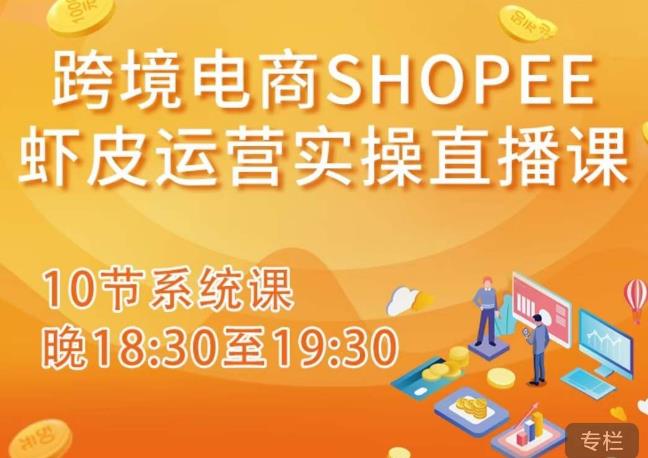跨境电商Shopee虾皮运营实操直播课，从零开始学，入门到精通（10节系统课）-第一资源网