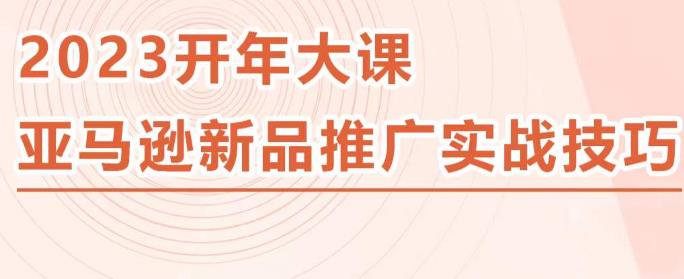 2023亚马逊新品推广实战技巧，线下百万美金课程的精简版，简单粗暴可复制，实操性强的推广手段-第一资源网