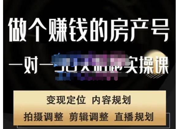 刘广标·同城房产号线上陪跑课，拍摄、剪辑、写文案、直播，做一个具有潜力价值的房产号-第一资源网
