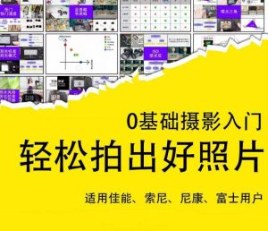 0基础摄影入门,轻松拍出好照片(适用佳能、索尼、尼康、富士用户)-第一资源网