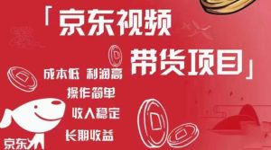 京东视频带货项目+图文带货种草,成本低,利润高,操作简单收入稳定-第一资源网