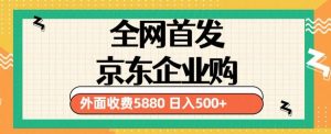 3月最新京东企业购教程,小白可做单人日利润500+撸货项目(仅揭秘)-第一资源网