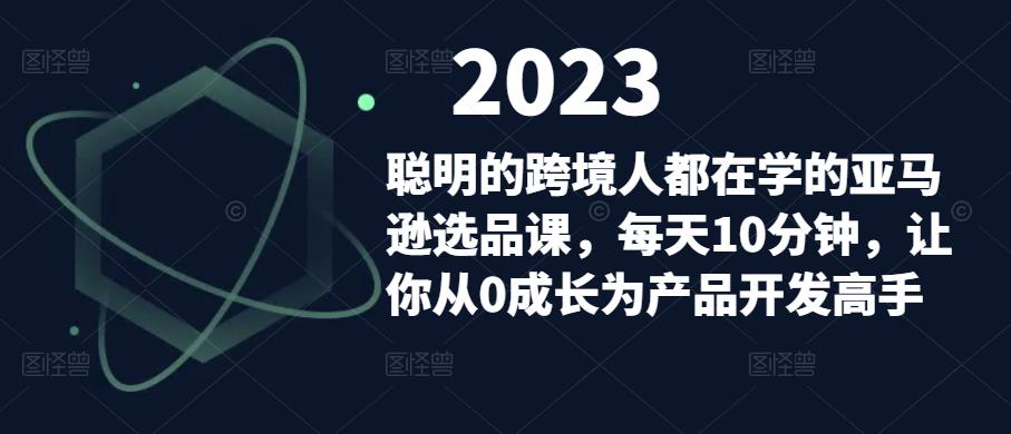 聪明的跨境人都在学的亚马逊选品课，每天10分钟，让你从0成长为产品开发高手-第一资源网