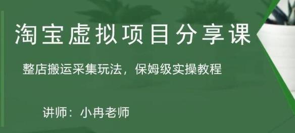 淘宝虚拟整店搬运采集玩法分享课：整店搬运采集玩法，保姆级实操教程-第一资源网
