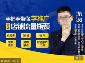 手把手带你学京东推广,突破店铺流量瓶颈,京搜客海投快车购物触点京东直投智能推广工具等-第一资源网
